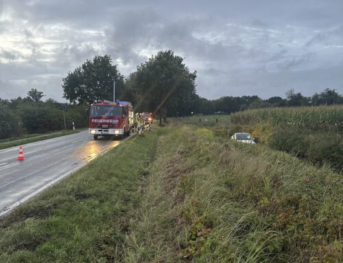 Verkehrsunfall auf der Landesstraße 217 bei Drage